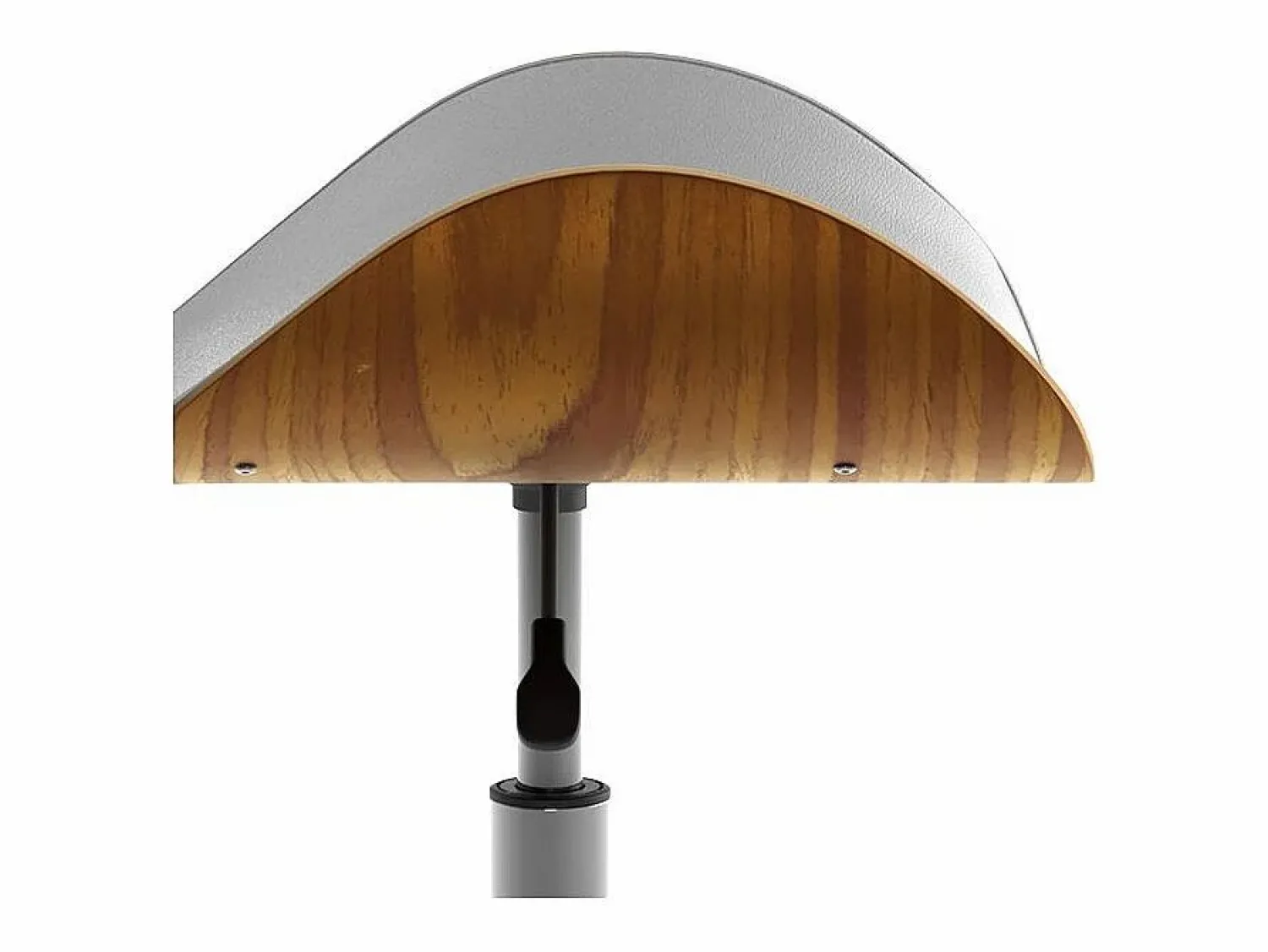 Sale Silla giratoria de oficina en piel sintética blanca 79-91cm - Baudoin Silla De Escritorio