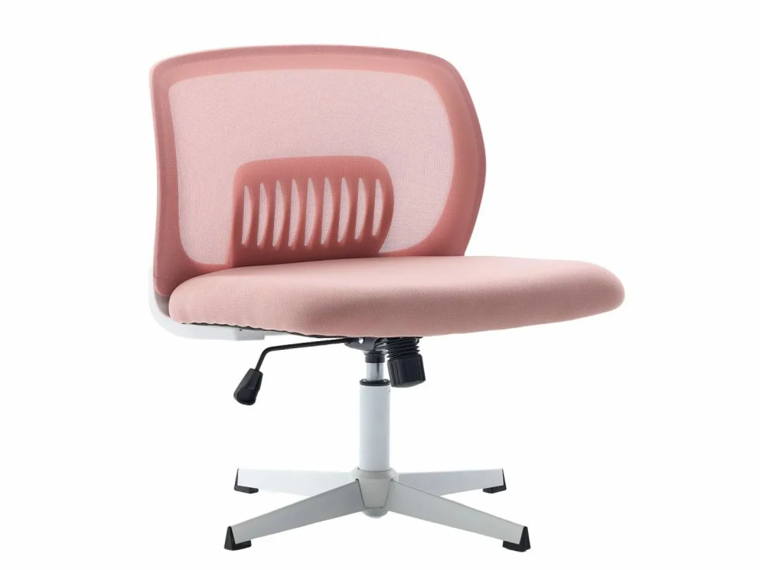 Sale Silla giratoria de oficina - Sillón giratorio con función de balanceo y ajuste de altura - malla Rosa