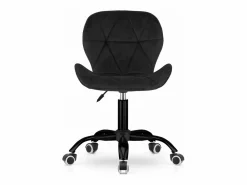 Best Silla giratoria Valora NOTO de terciopelo , ergonómica para oficina Negro