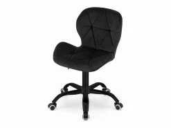 Best Silla giratoria Valora NOTO de terciopelo , ergonómica para oficina Negro