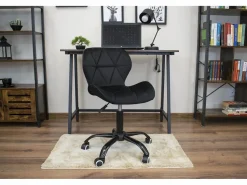 Best Silla giratoria Valora NOTO de terciopelo , ergonómica para oficina Negro