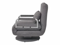 Silla giratoria y sofá cama tela oscuro ES77608