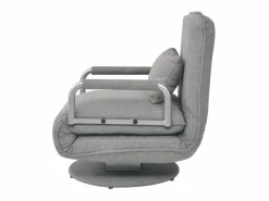 Discount Silla giratoria y sofá cama tela claro ES74824 Sillón Cama