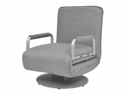 Discount Silla giratoria y sofá cama tela claro ES74824 Sillón Cama