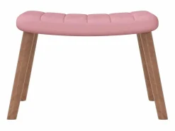 vidaxl Silla mecedora con reposapiés terciopelo