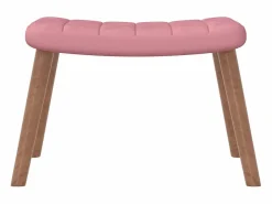 vidaxl Silla mecedora con reposapiés terciopelo