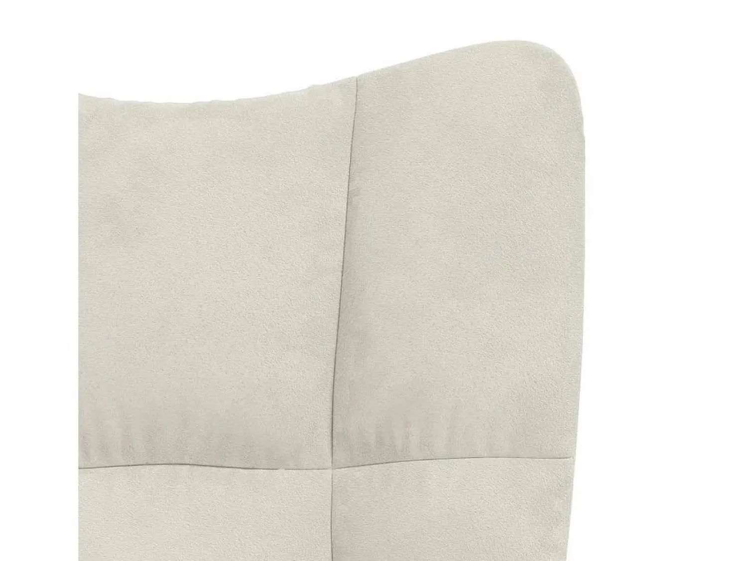 vidaxl Silla mecedora con reposapiés terciopelo