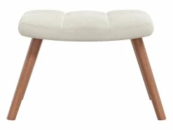 vidaxl Silla mecedora con reposapiés terciopelo