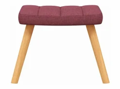 Sale Silla mecedora con reposapiés tela tinto Sillón Balancín