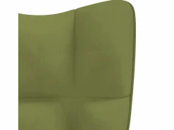New Silla mecedora de terciopelo claro ES66122 Sillón Balancín