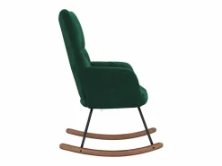 Sale vidaxl Silla mecedora de terciopelo oscuro Verde