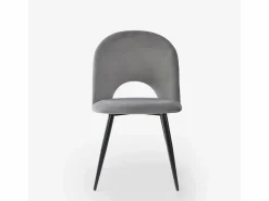 AHD Silla moderna de terciopelo y acolchada para salón-comedor y cocina Zarda -