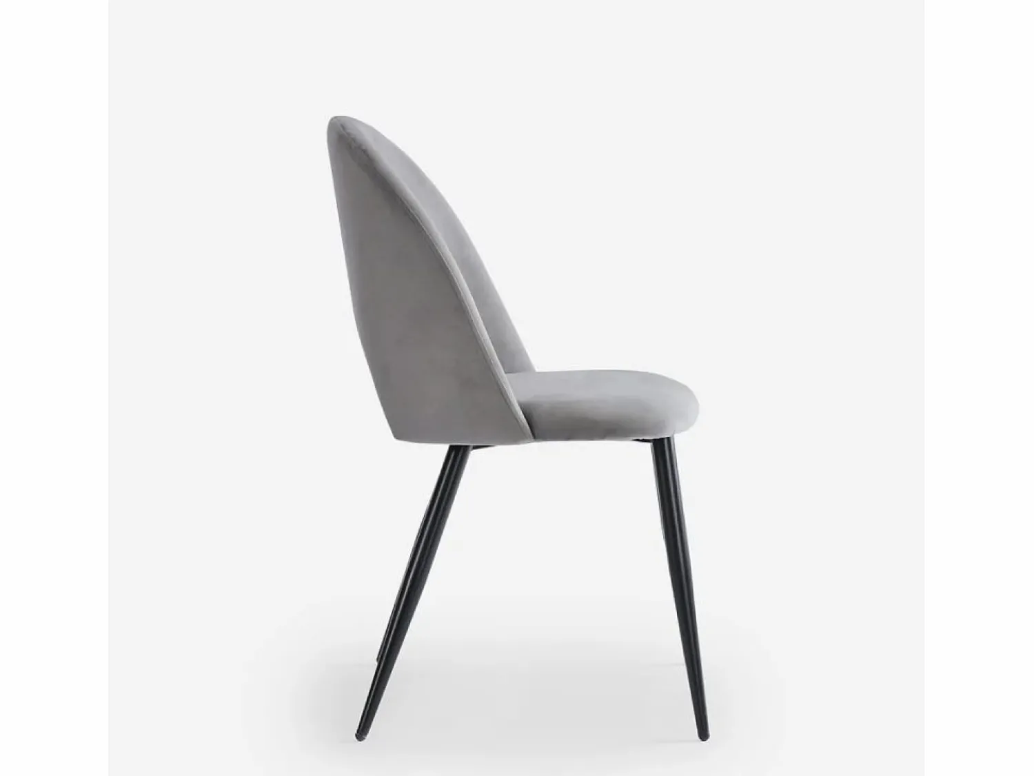 AHD Silla moderna de terciopelo y acolchada para salón-comedor y cocina Zarda -