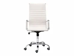 Sale Silla Oficina Estudio Jou Blanca con Ruedas y Regulable 64x116x64 cm Silla De Oficina