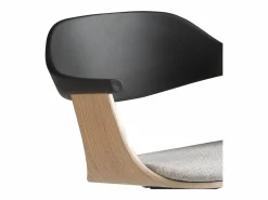 Clearance Silla oficina giratoria tela claro y pvc negro 4130 Silla De Escritorio