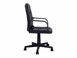 New Silla Oficina Gris Antracita con Ruedas, Regulable y Reposabrazos, 57x103x46 cm Negro