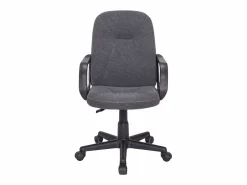 Silla Oficina Antracita con Ruedas, Reposabrazos y Regulable 57x103x46 cm