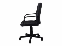 Silla Oficina Antracita con Ruedas, Reposabrazos y Regulable 57x103x46 cm