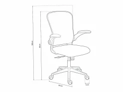 Silla Oficina Lexi Giratoria, Regulable, Reposabrazos, 66x108x64 cm Silla De Oficina