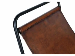 Hot Giner y colomer SILLA TAPIZADA PIEL Marrón. 88x100x50 Marru00f3n