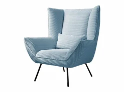 Sale Sillón - azul claro Pana - IVA Sillón Escandinavo