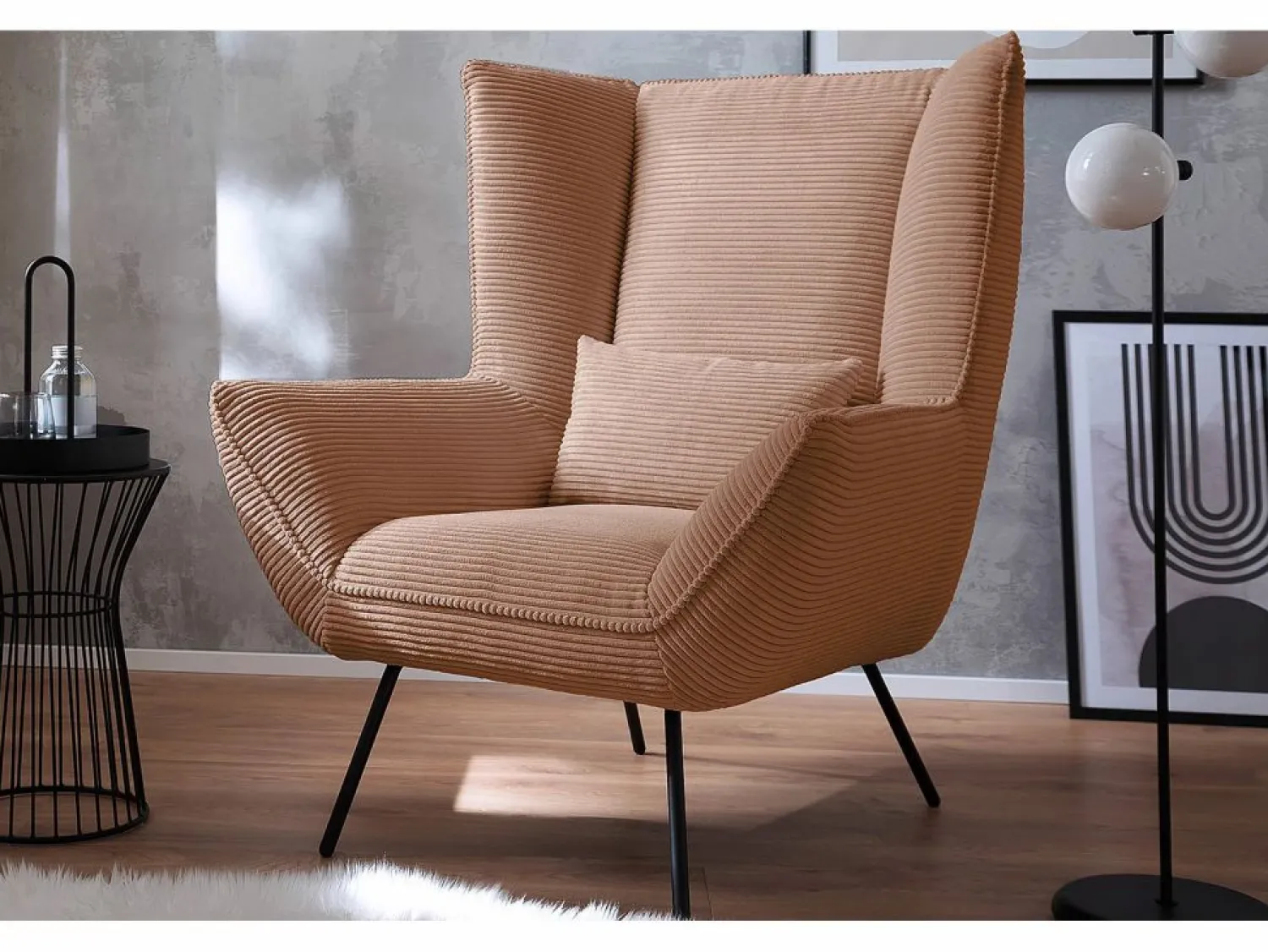 Sale Sillón - marrón Pana - IVA Sillón Escandinavo