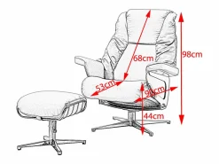 Kawola Sillón - marrón piel - MODO