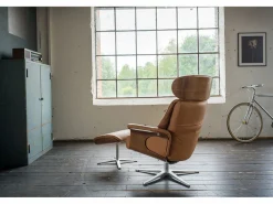 Kawola Sillón - marrón piel - TOSAR