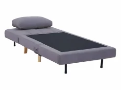 Vente-unique Sillón 1 plaza convertible de tela color STREVI