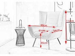 Hot Sillón - Rosa Pana - IVA Sillón Escandinavo