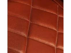 Sillón | Silla de cuero de cabra auténtico marrón SHL9098 Sillón Estilo Cabriolet