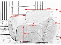 Clearance Sillón - piel - DAVITO Sillón De Piel