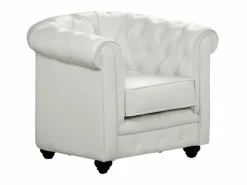 Clearance Sillón acolchado CHESTERFIELD - Piel sintética - Sillón