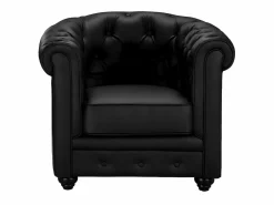 Discount Sillón acolchado CHESTERFIELD - Piel sintética - Sillón