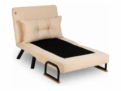 Menzzo Sillón Altadena 109, De color marrón claro, 78x60x78cm, Tapiz, Patas: Metal