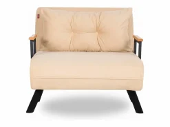 Menzzo Sillón Altadena 109, De color marrón claro, 78x60x78cm, Tapiz, Patas: Metal