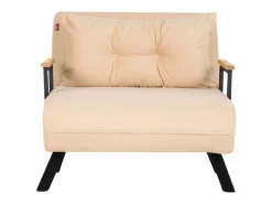 Menzzo Sillón Altadena 109, De color marrón claro, 78x60x78cm, Tapiz, Patas: Metal