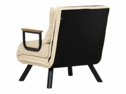 Menzzo Sillón Altadena 109, De color marrón claro, 78x60x78cm, Tapiz, Patas: Metal