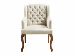 Sale Vente-unique Sillón butaca tapizado de tela en color PARUNA Beige
