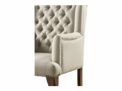 Sale Vente-unique Sillón butaca tapizado de tela en color PARUNA Beige