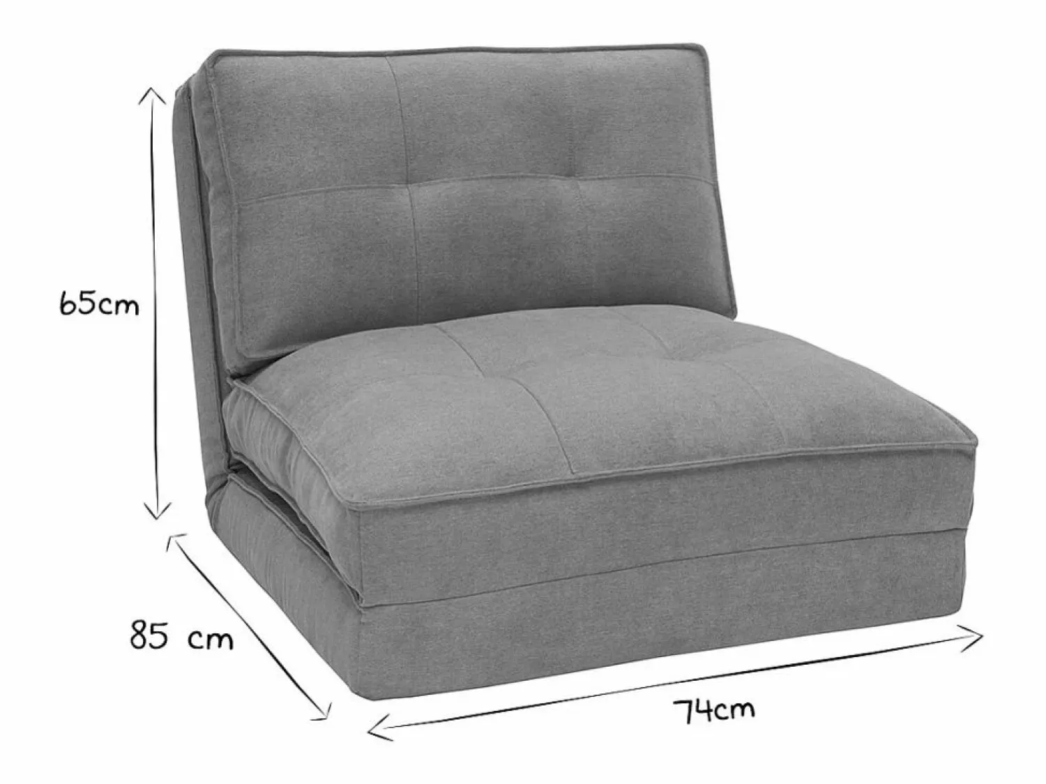 Miliboo Sillón cama de 1 plaza de tejido efecto aterciopelado mostaza SALLY