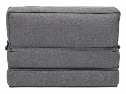 Clearance Miliboo Sillón cama de 1 plaza de tela KATY Gris
