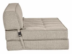 Miliboo Sillón cama de 2 plazas de tela color topo KATY