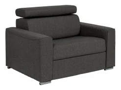 Vente-unique Sillón cama de apertura rápida en tela - Cama de 70 cm - Colchón de 14 cm VIZIR