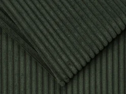 Best Vente-unique Sillón cama de apertura rápida de pana verde 70 cm Colchón de 14 cm LORETO Verde pino