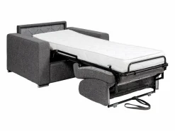 Vente-unique Sillón cama de tela - Cama de 70 cm - Colchón de 14 cm - CALITO
