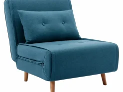Vente-unique Sillón cama de tela de estilo joven URIBIA.