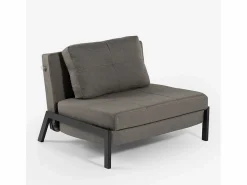 Online Modus Sofa Sillón cama de tela plegable para salón o despacho Selene - Gris Oscuro Gris antracita