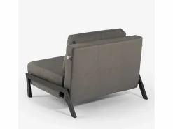 Online Modus Sofa Sillón cama de tela plegable para salón o despacho Selene - Gris Oscuro Gris antracita