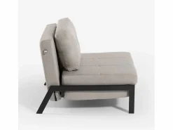Outlet Sillón cama de tela plegable para salón o despacho Selene - Sillón Cama